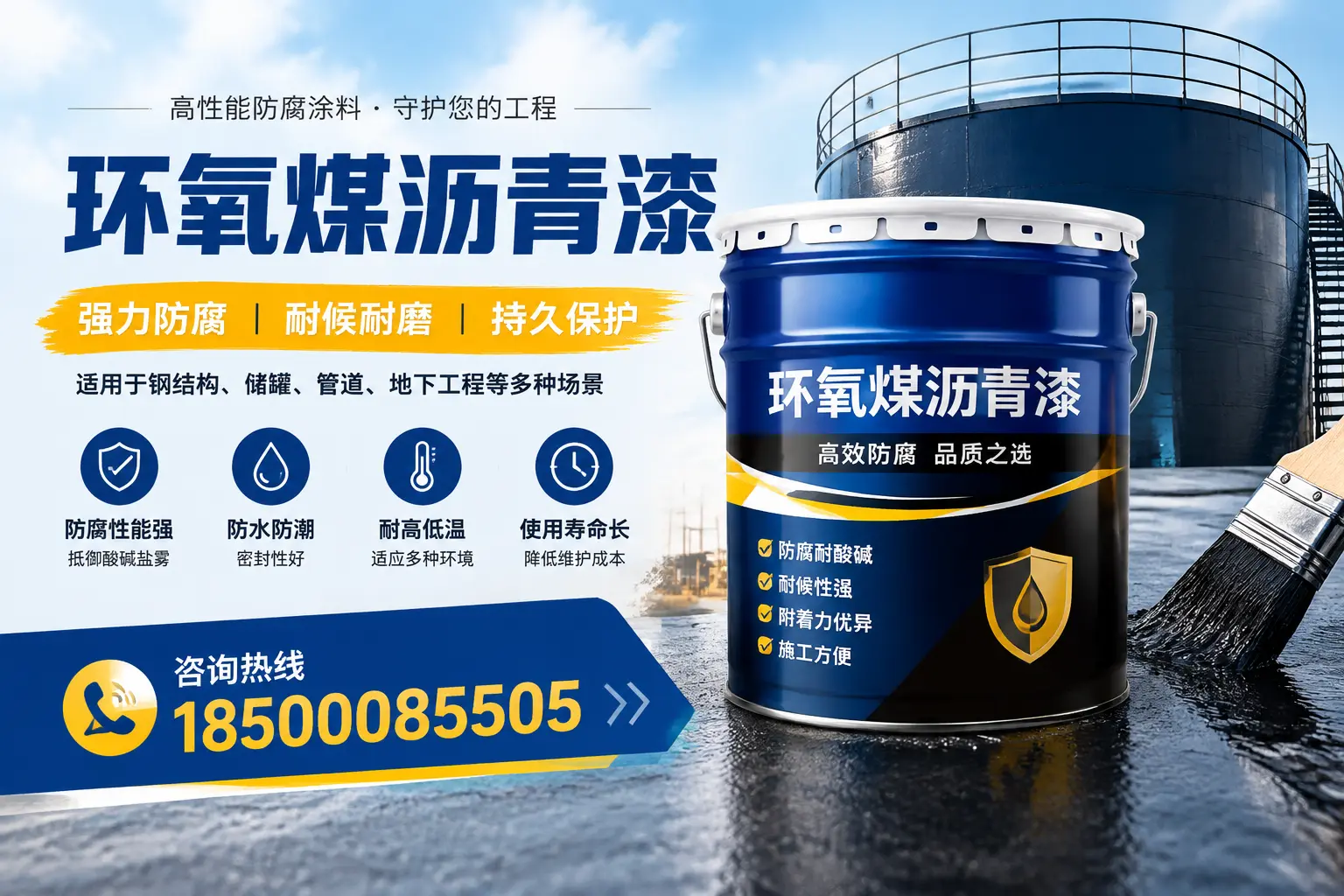 环氧煤沥青漆在工业中的应用，兰州企业的选择